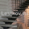94.12 Удобная лестница на одном косоуре Чехов, Серпухов, Подольск, Домодедово, лестница в стиле  хайтек, современные лестницы под ключ